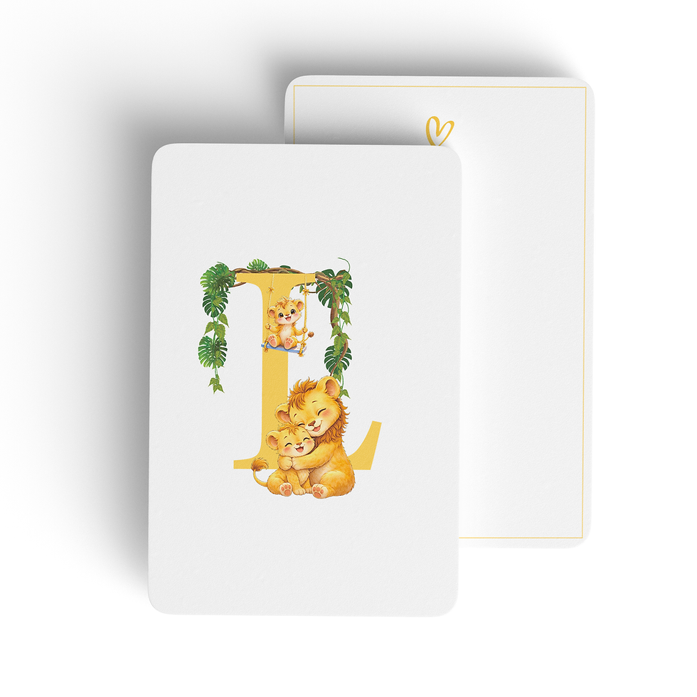 Miniature : Cartes personnalisées : lettres alphabétique A-M