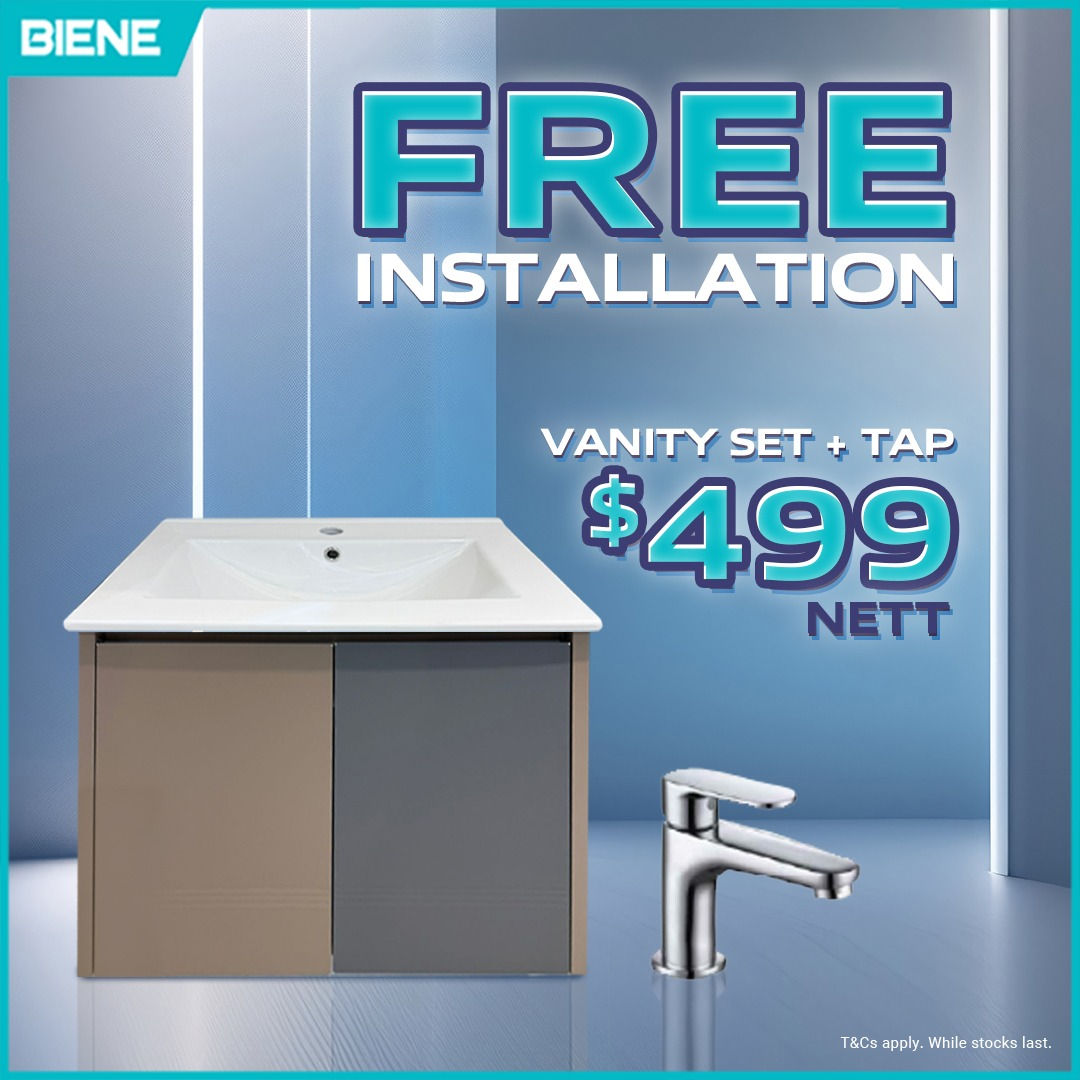 Vanity Cabinet Set With Tap