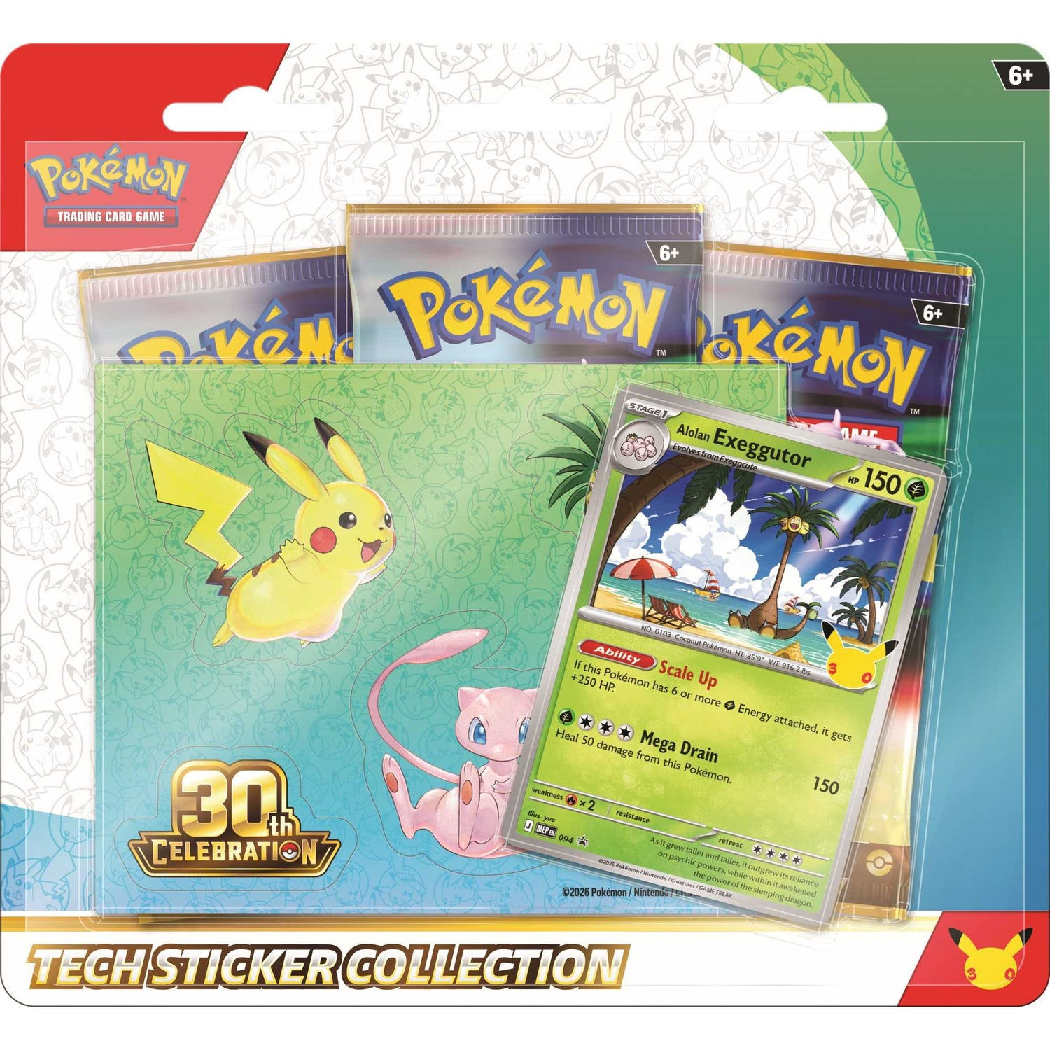 Pokémon TCG: Tech Sticker Collection - 30th Celebration - Pre Order