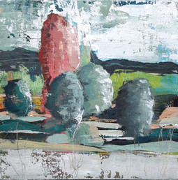 30 x 30 cm,
Acryl auf Holzplatte