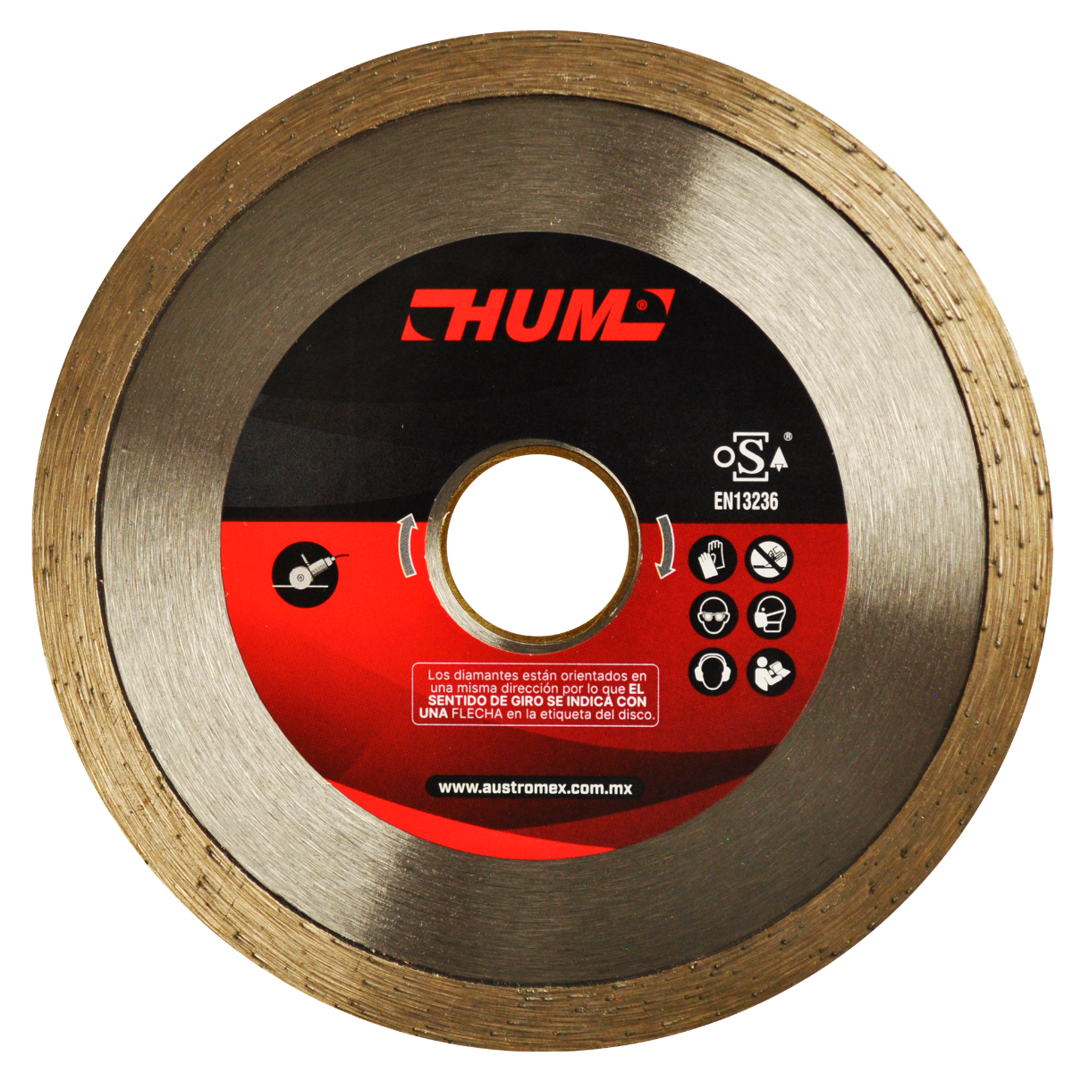 2556 Disco de diamante de 4-1/2" x 0.080 x 7/8