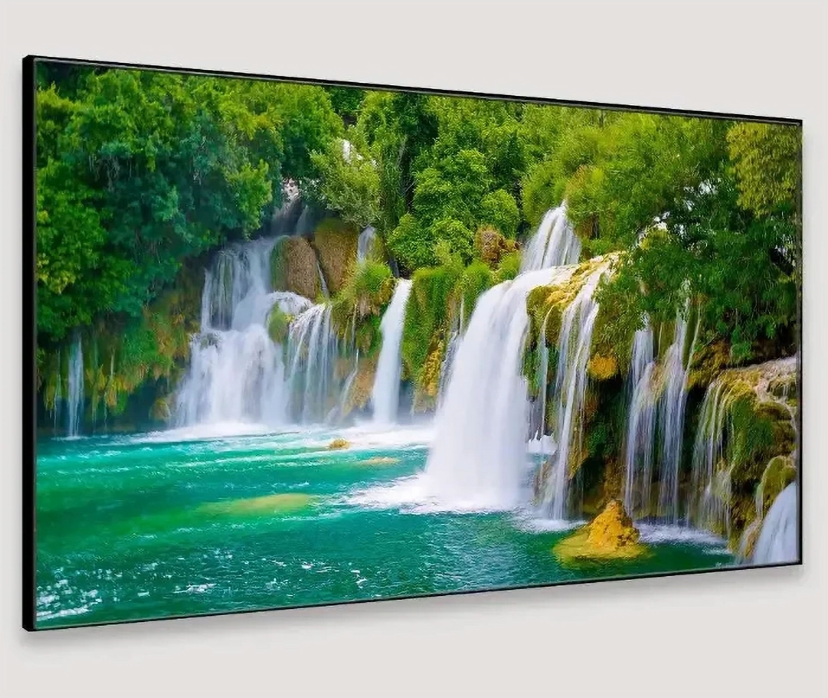 Forest Waterfall Wall Painting