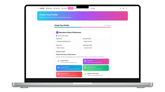 enterN Demo - Jobseeker Profile Creation