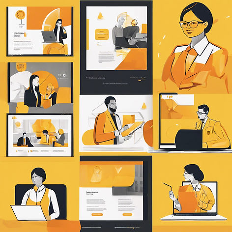 Yellow and Orange images for  a professional career brand..jpg