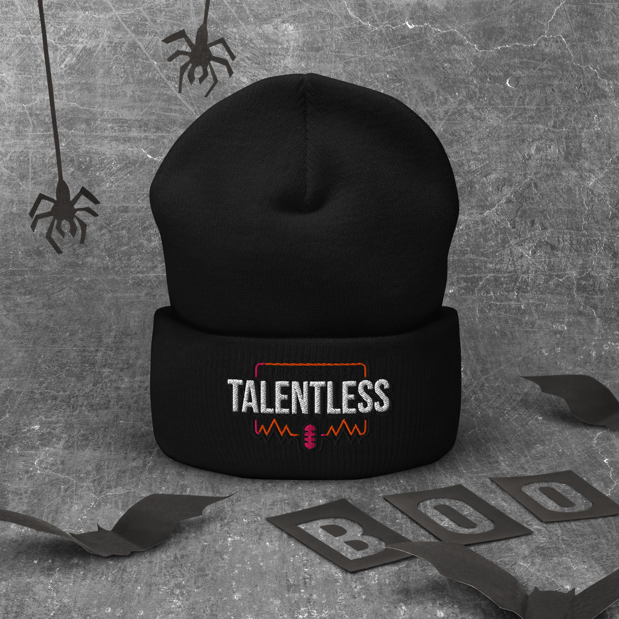 Talentless Podcast cuffed Beanie | Yupoong 1501KC