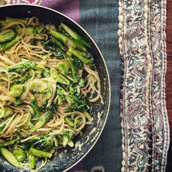 春野菜のカルボナーラ