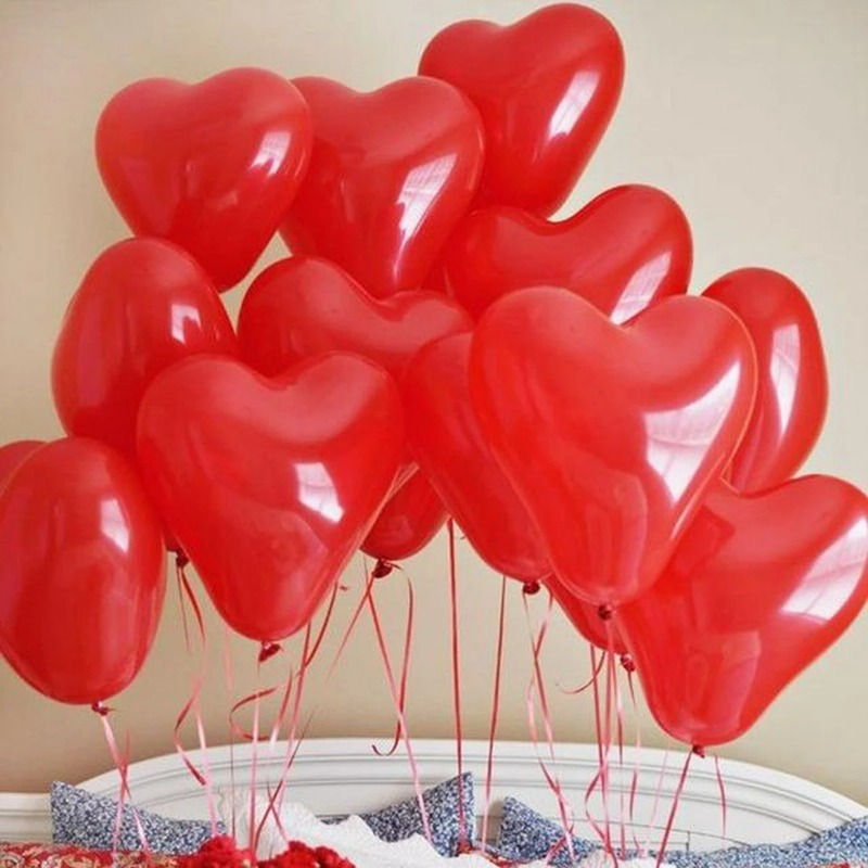 Balloons with a Heart Shape