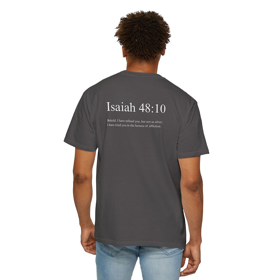 Thumbnail: Refined, Not Destroyed - Isaiah 48:10 , Unisex Tee