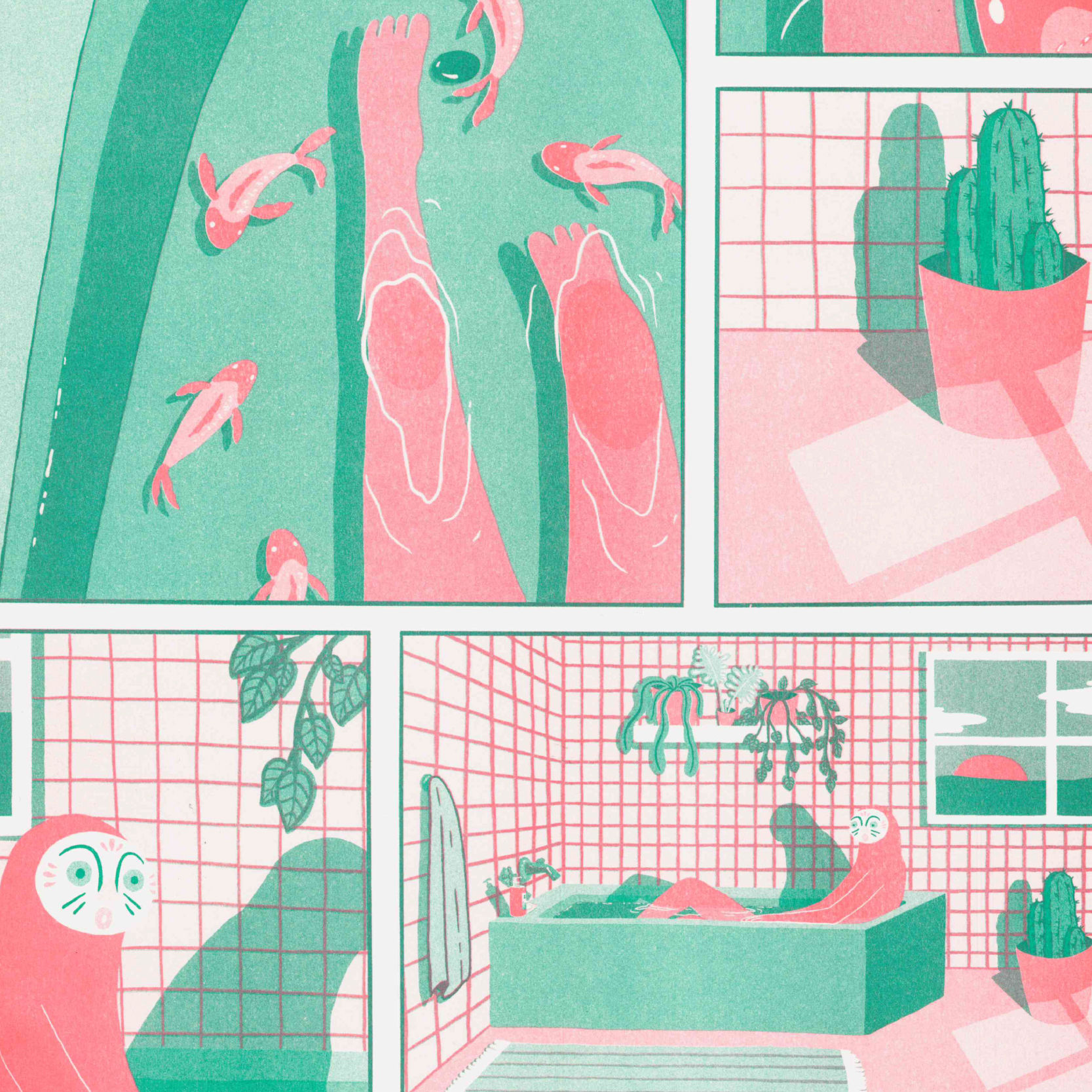 Lisa Goebel — Fisch-Wanne / Art Print