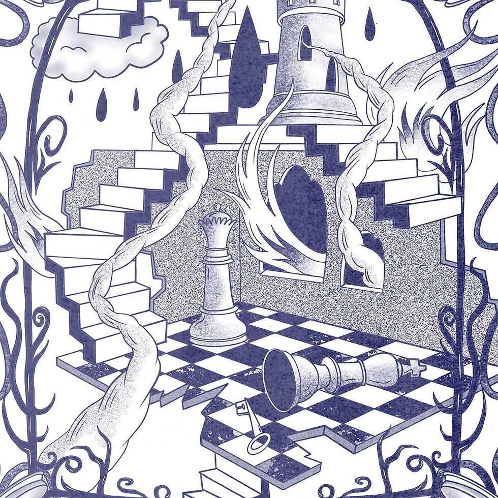Thumbnail: Virginia Lepore — Checkmate / Art Print