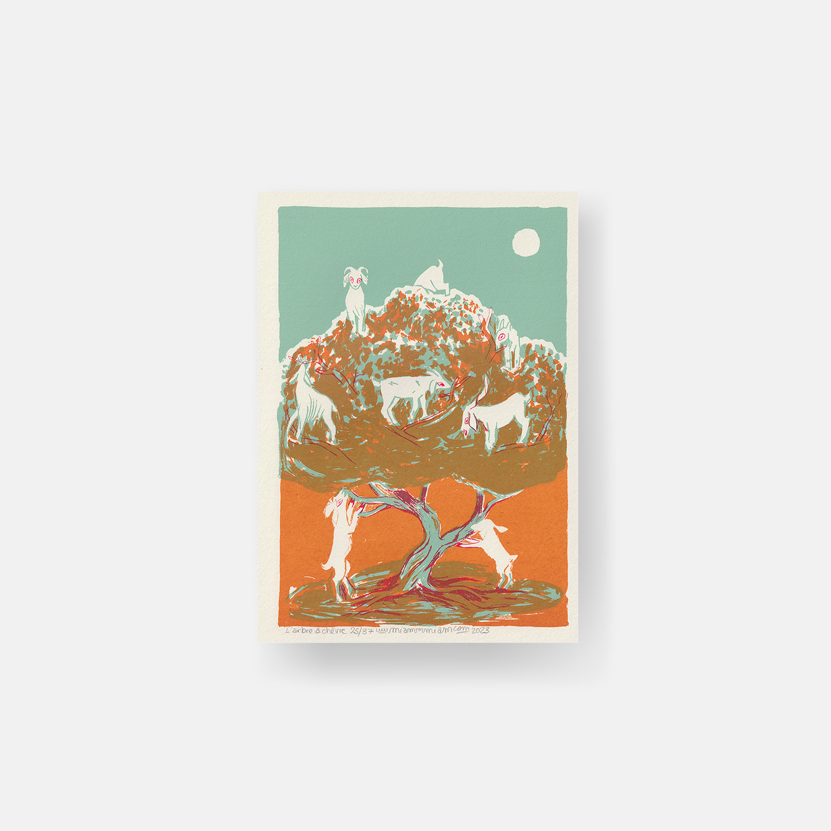 Studio Miammmiam — L'arbre à Chèvres / Art Print