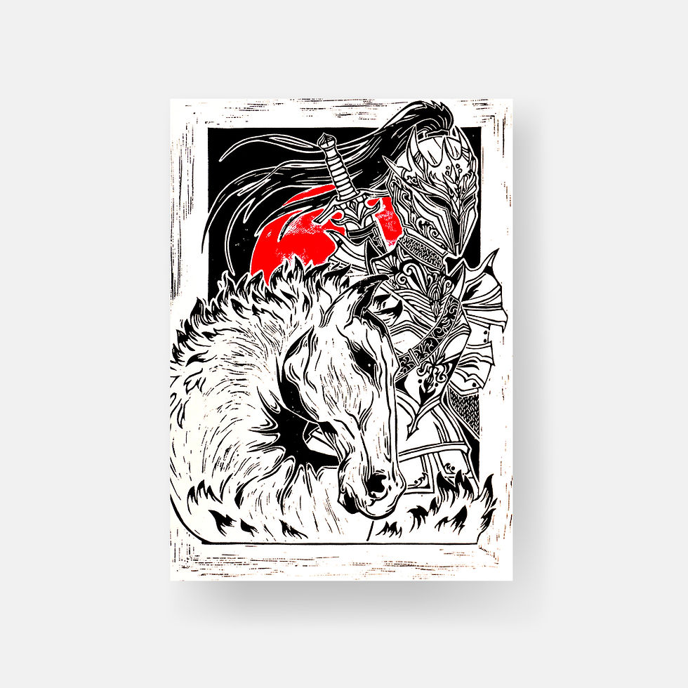 Thumbnail: Janine Hess — Daughters of the Apocalypse - War / Art Print