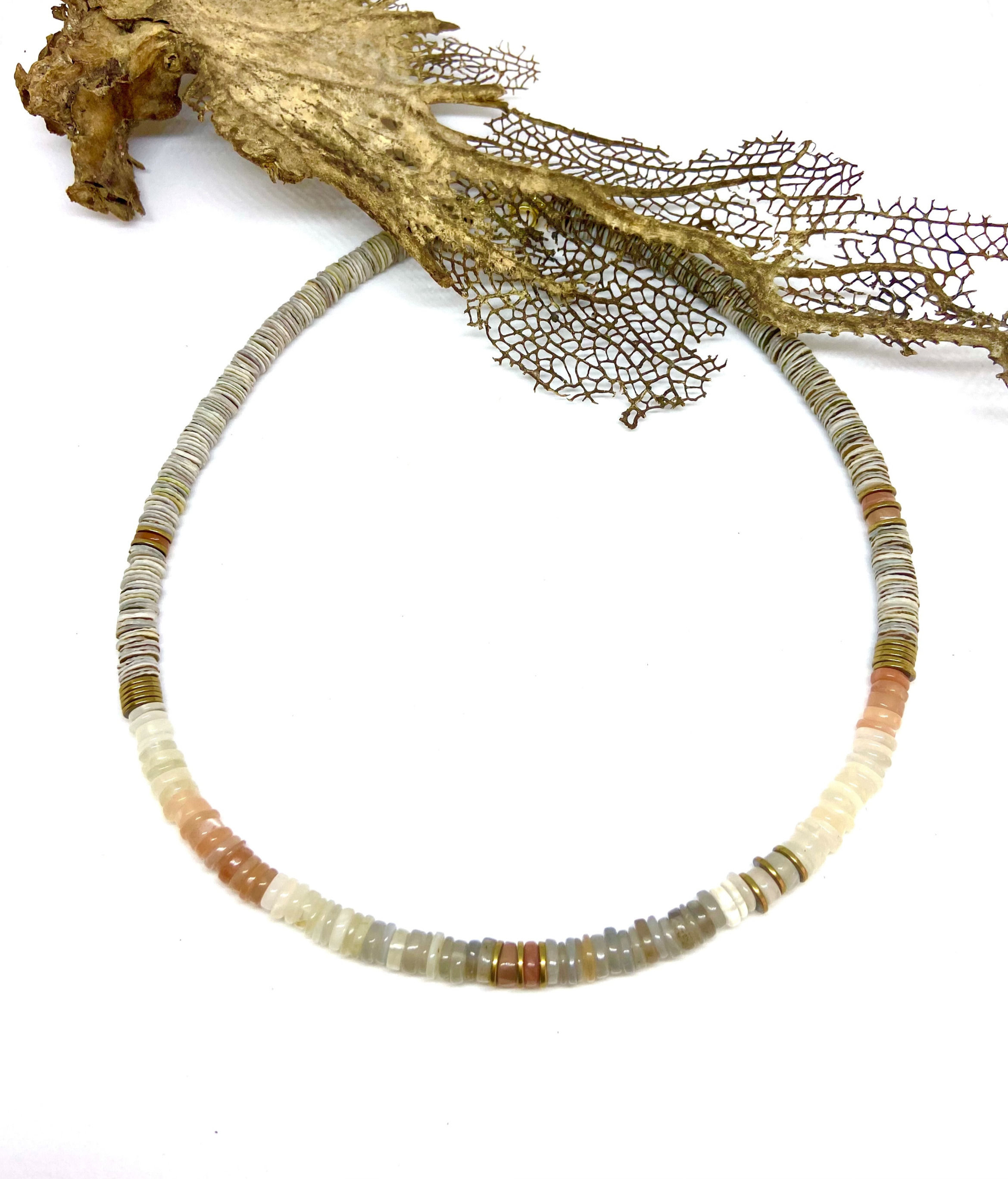 Collier Surfeur Pierre de lune