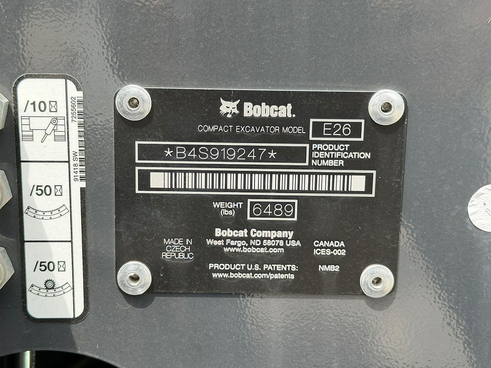 Thumbnail: BOBCAT E26 COMPACT EXCAVATOR