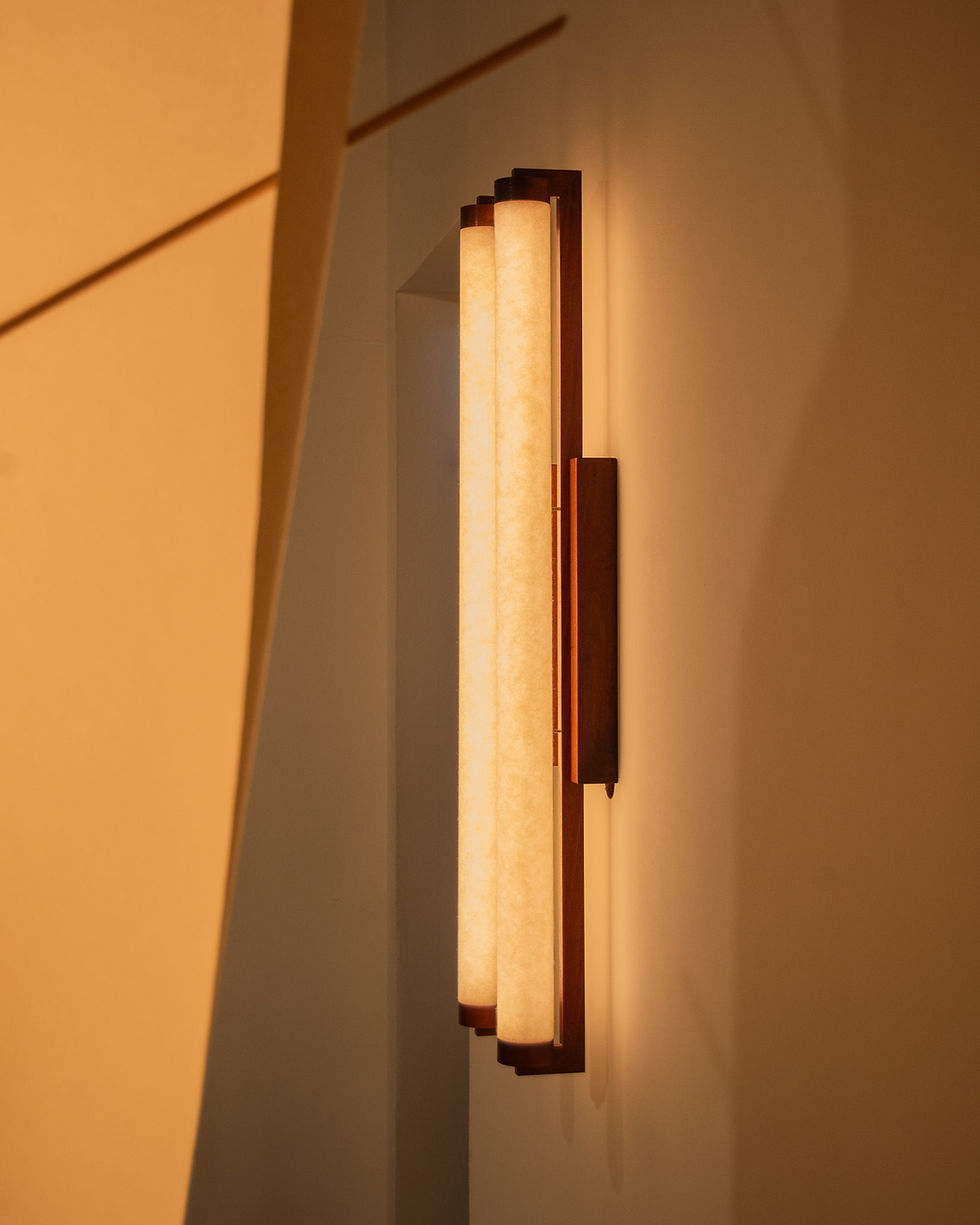 Keio Series -Wall lamp Kozu Paper and wood - Steen Higham & Bastian Higham for Personal St