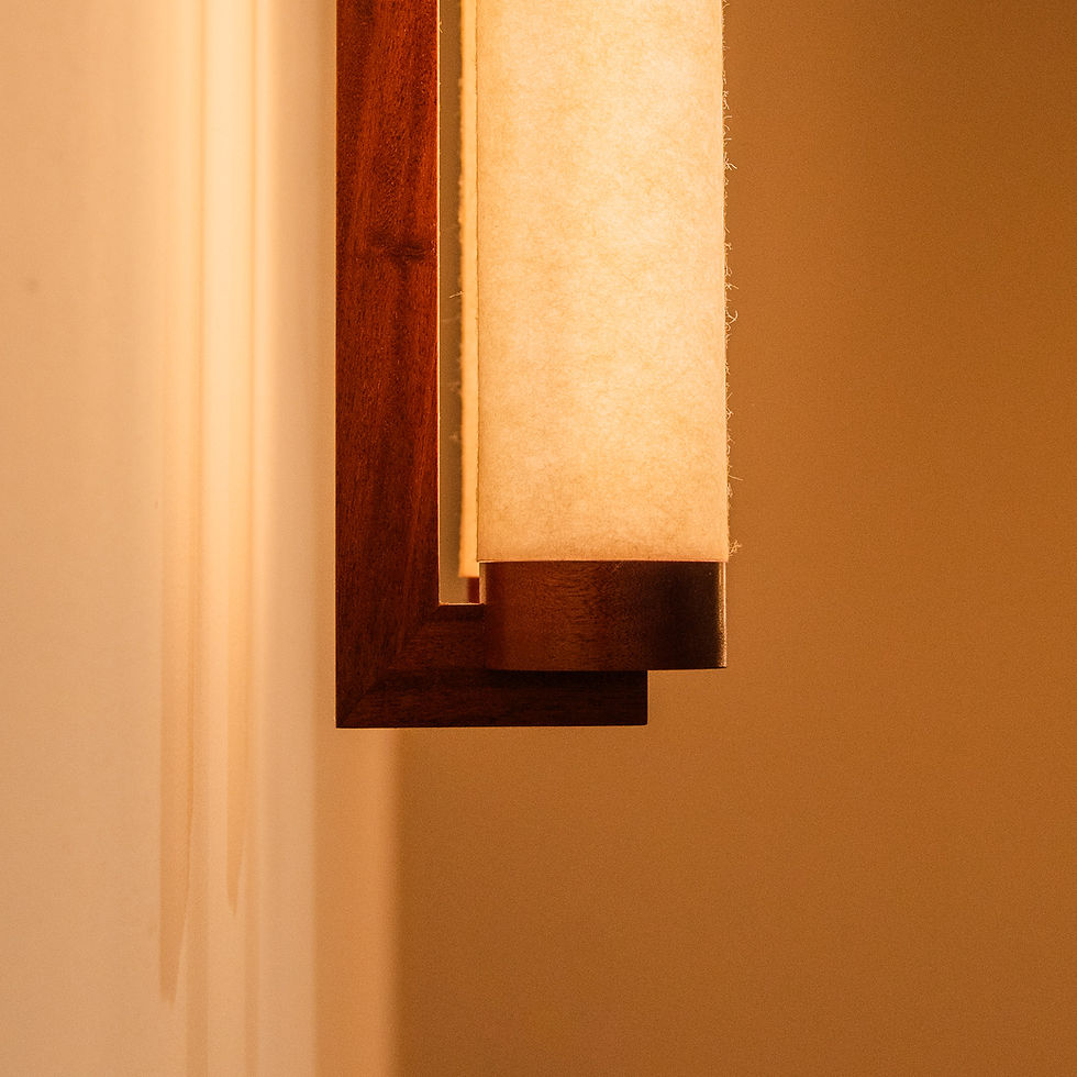 Keio Series -Wall lamp Kozu Paper and wood - Steen Higham & Bastian Higham for Personal St