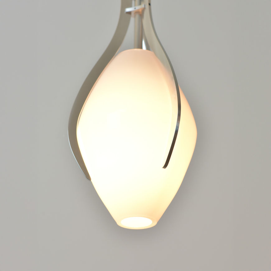 Higham Copenhagen-Tulip Pendant Small-Aluminium-opal glass made in europe