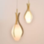 Large Tulip pendant - Higham Copenhagen - solid brass abstract arm detail -20.jpg