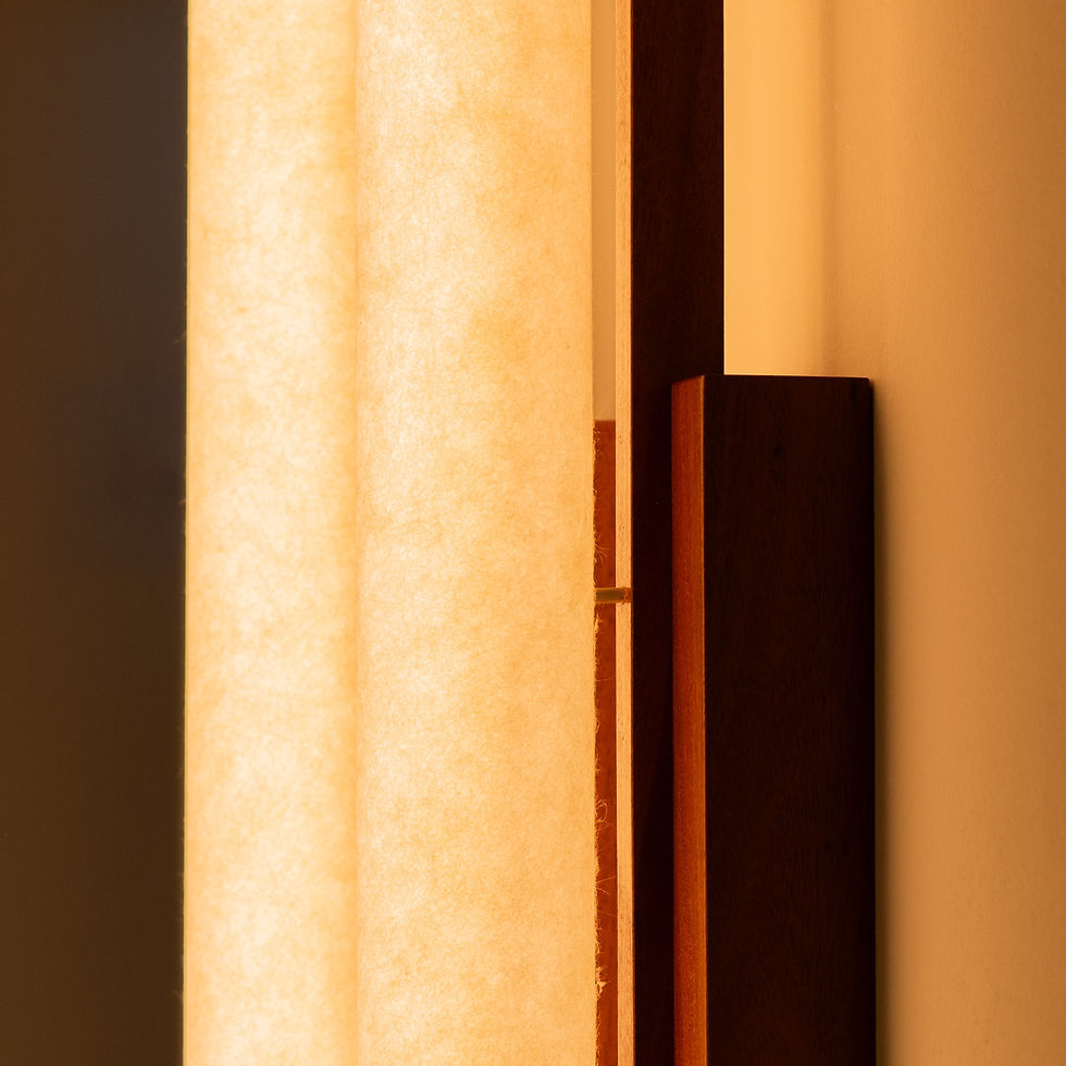 Keio Series -Wall lamp Kozu Paper and wood - Steen Higham & Bastian Higham for Personal St