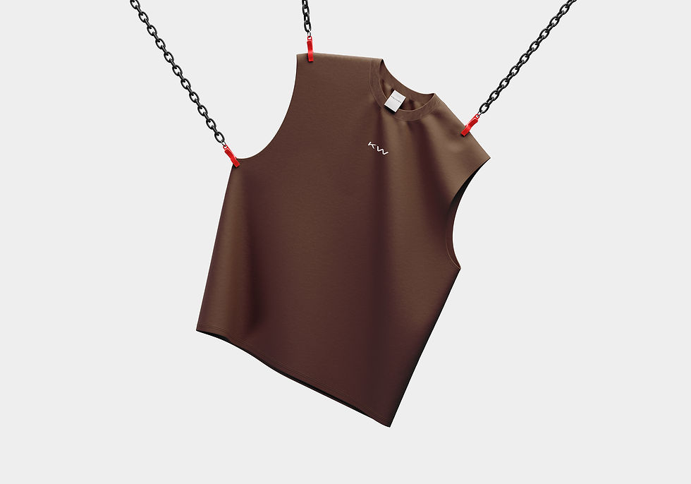 COCOA BROWN OVERSIZED CUTOFF