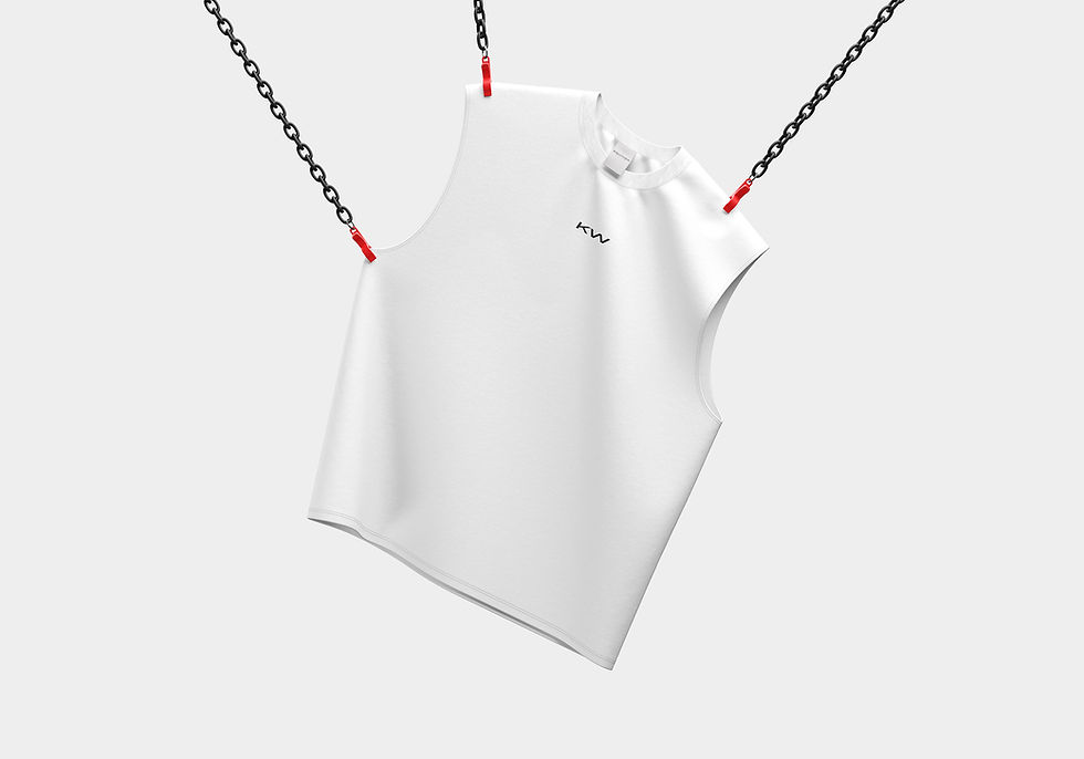 OFF WHITE OVERSIZED CUTOFF