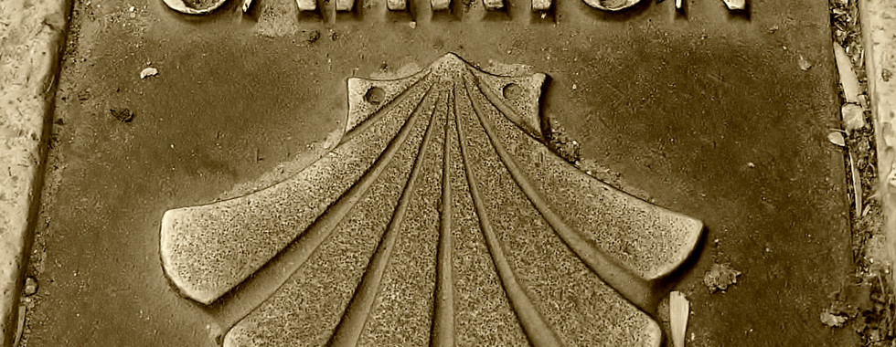 Here is a marker in the sidewalk of Carrión de los Condes.