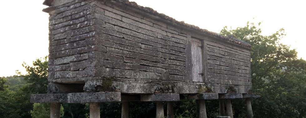 This is another hórreos. As I mentioned earlier, this is for grain storage but I am not positive whether they are used for that purpose since I see them with every house and some look very new and decorative.