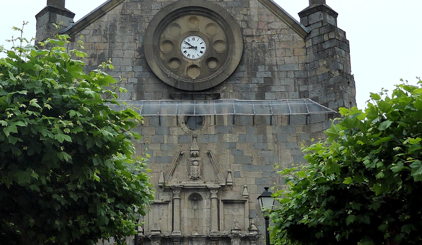 A church in the village of Burguete