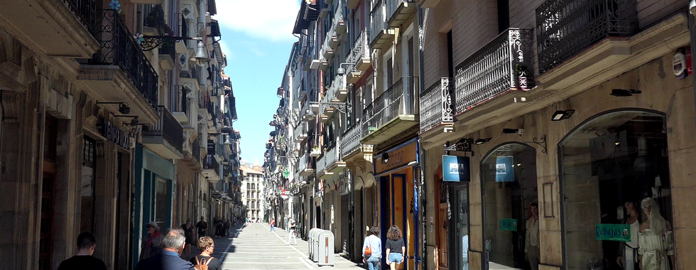 One of the streets in Pamplona as we were walking to the Cathedral.