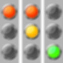 red, yellow, green light indicators