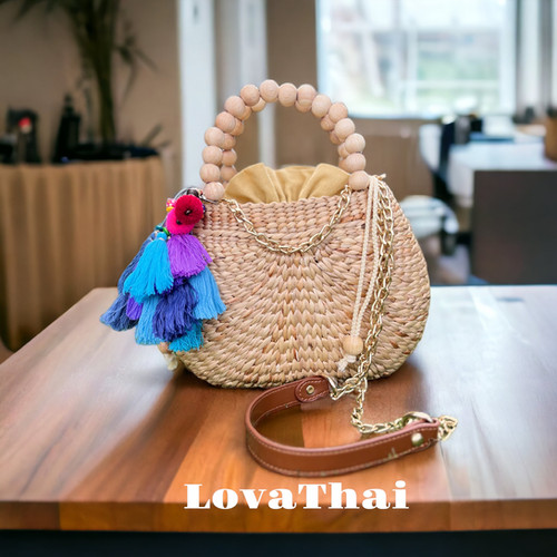 Water Hyacinth Handmade Bag (A1) | Lova Thai