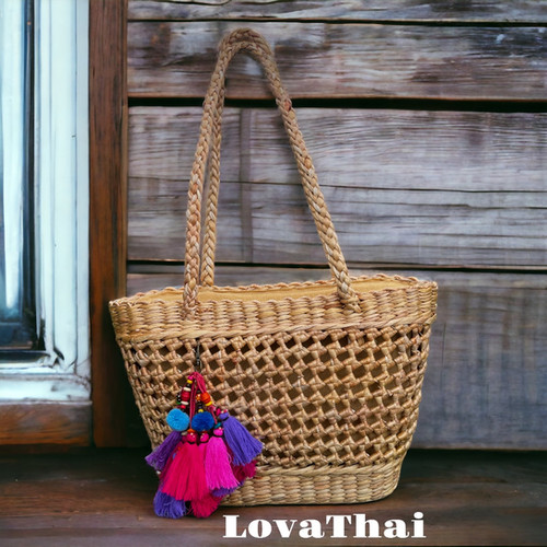 Water Hyacinth Handmade Bag (A4) | Lova Thai