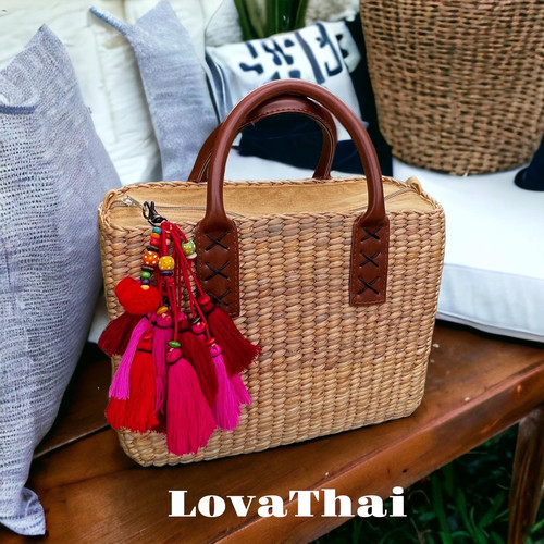 Water Hyacinth Handmade Bag (A8) | Lova Thai