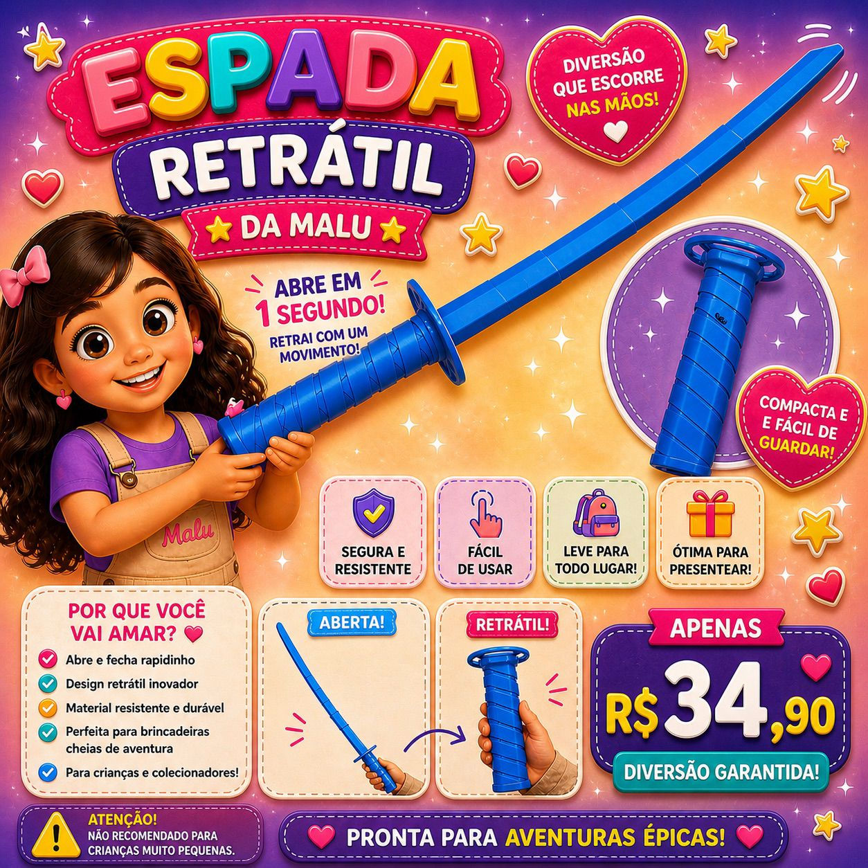 ESPADA RETRÁTIL