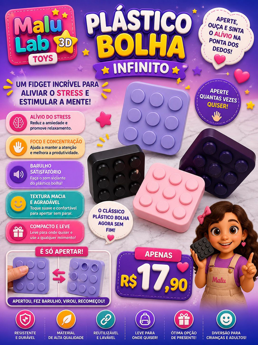 PLÁSTICO BOLHA INFINITO