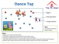 Dance Tag Warm Up PE Game