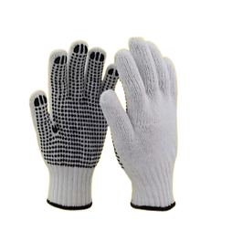 Guante tejido con punto de PVC