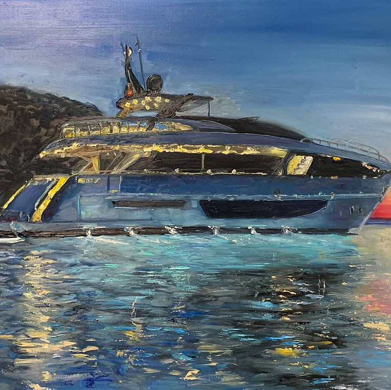 Peinture personnalisée yacht saint-tropez yacht charter