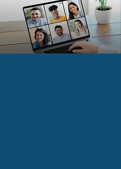 Video call on laptop