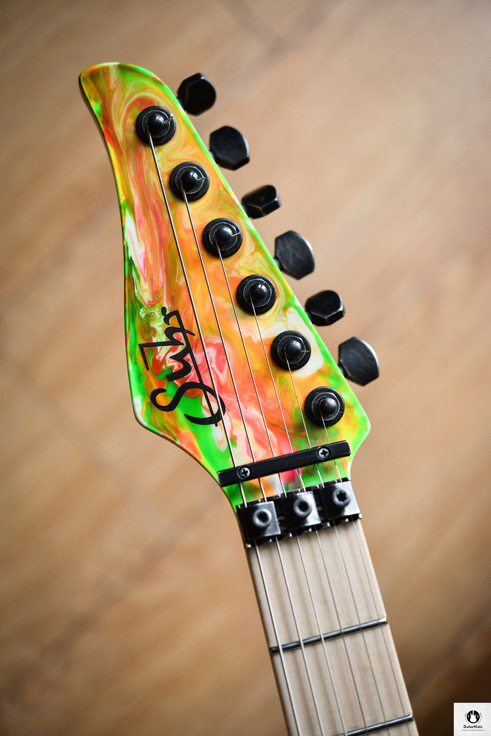 Thumbnail: Suhr Limited 80’s Shred Modern Antique Neon Drip Aged (2012)