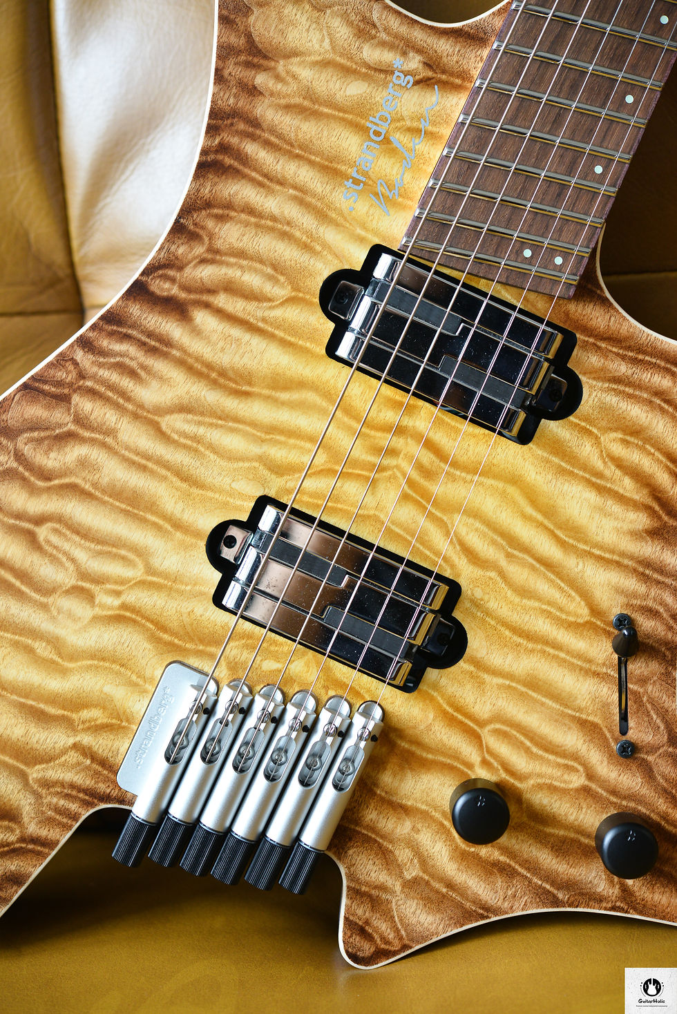 Thumbnail: Strandberg J6 Boden 5A Quilt Maple Honey Burst Made in Japan (Brand New) (2022)