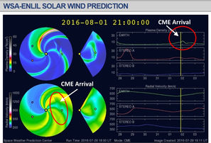 CME Arrival - Aug 1st @ 21:00 UTC