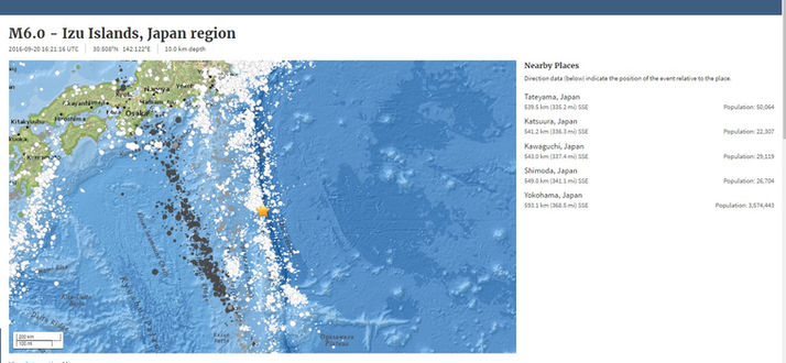 M6.0 - Izu Islands, Japan region