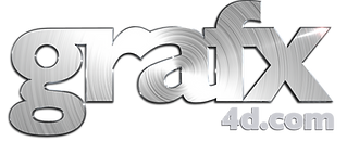 Grafx4d metalic logo
