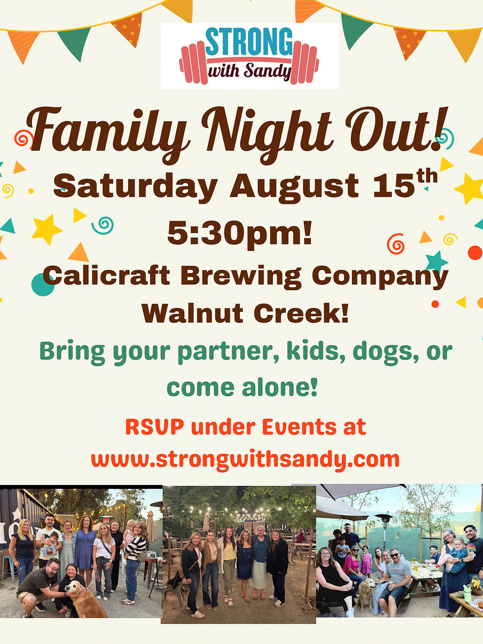 Family Night Out Saturday August 15th 5:30pm!