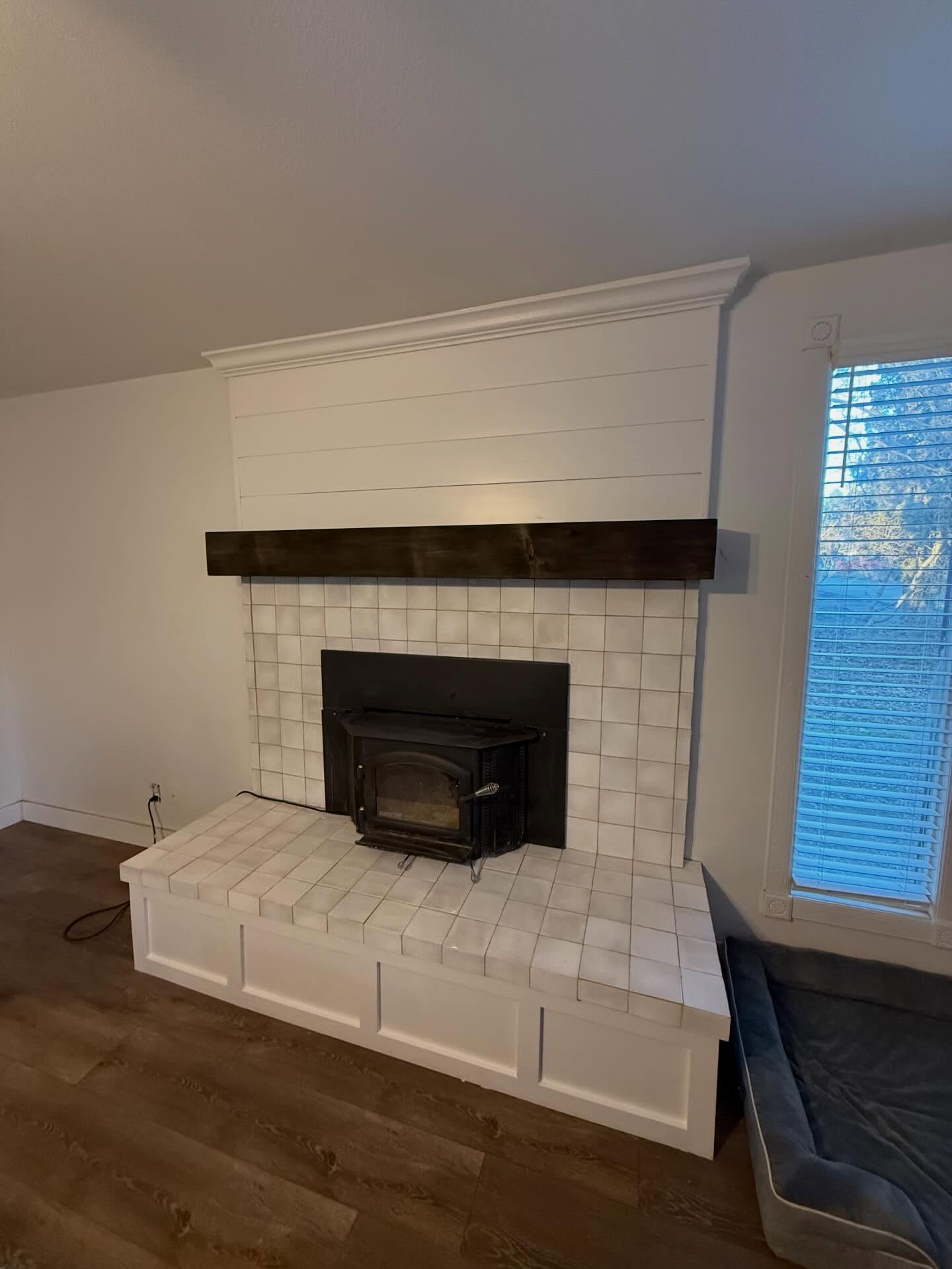 Fireplace Feature Wall — completed project