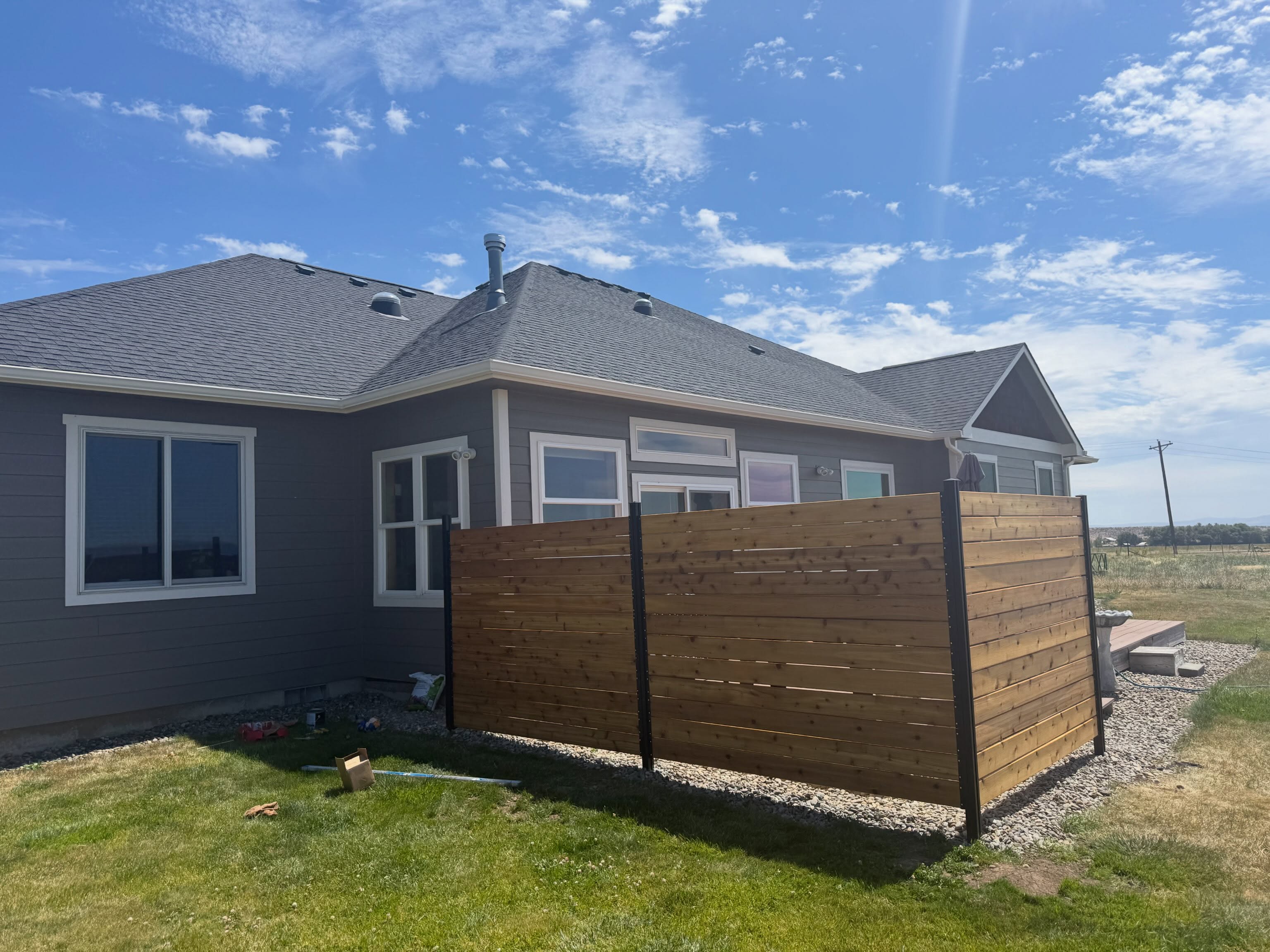 Outdoor Wind Wall — completed project
