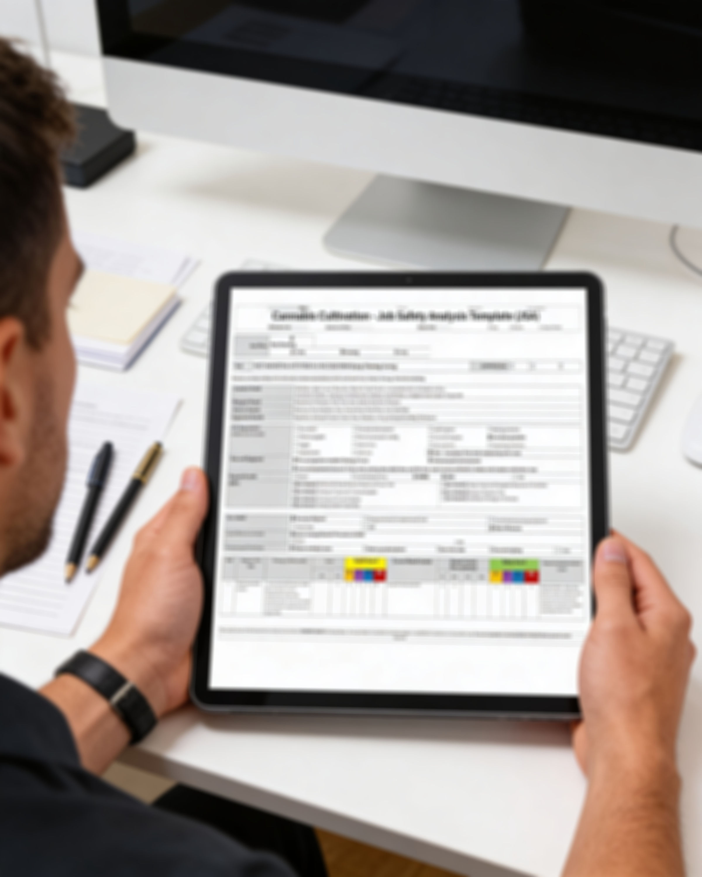 Cannabis post-harvest job safety analysis Template