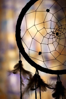 Dream catcher silhouette