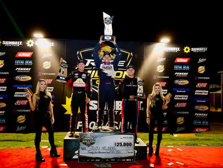 JAKE TRAINOR AND JOJO HELBERG WIN THEIR CUT OF LARGEST SINGLE DAY PURSE IN PAVEMENT SPRINT CAR HISTORY AT BERLIN RACEWAY